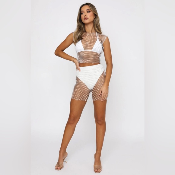 Feel the Beat Mini Skirt White - Picture 3 of 13